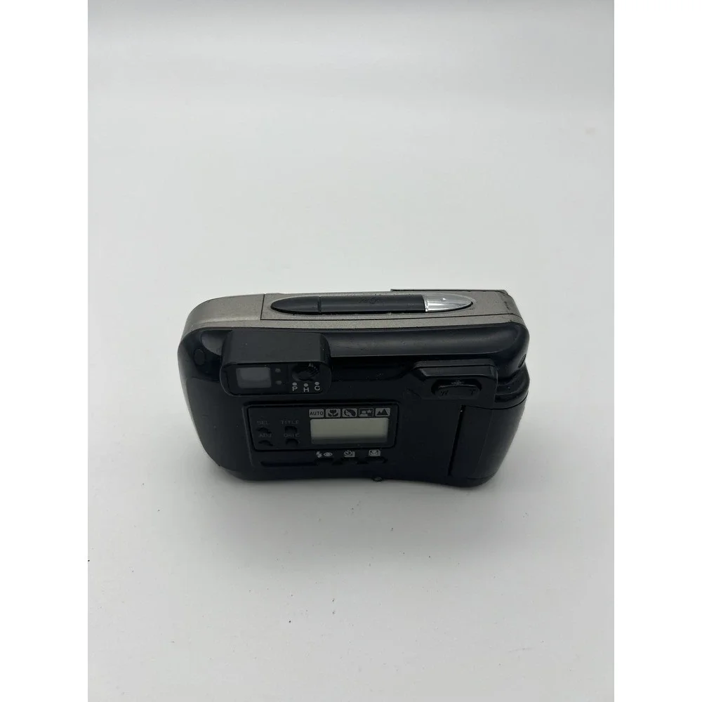 Minolta Vectis 25 IX-DATE APS Film Camera Silver Black 30-75mm Zoom Lens WORKS